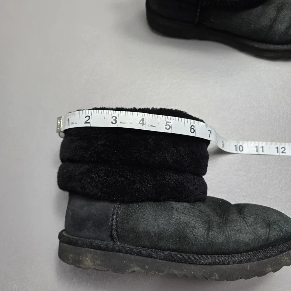 UGG Girls black ankle boots girls size 2